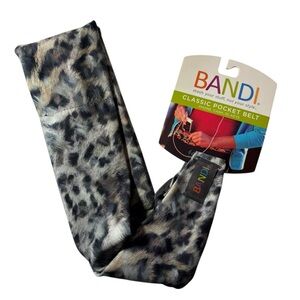 BANDI Leopard Print Pocket Belt adjustable NEW with tags